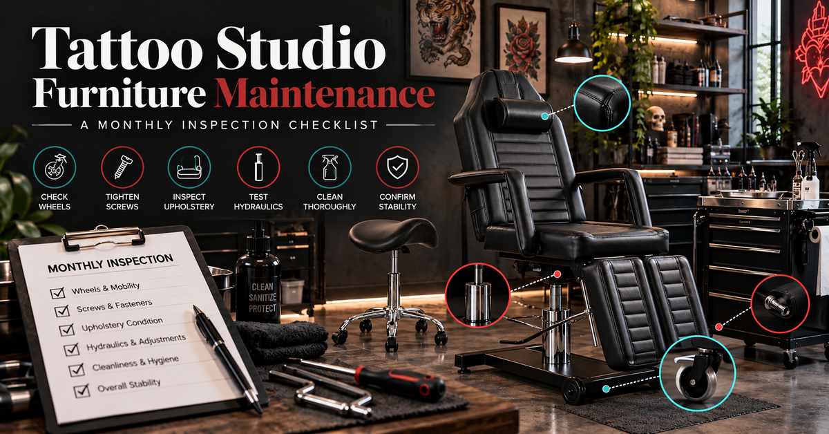 Tattoo Studio Furniture Maintenance: A Monthly Inspection Checklist
