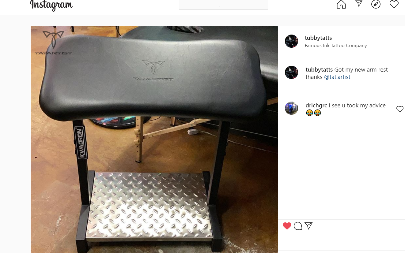 TA-AM-19 XL Tattoo Hand Rest Customer Feedback