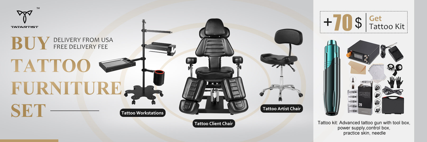 TatArtist - the preferred brand for tattoo entrepreneurs to buy furniture