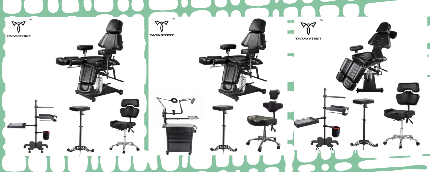 Complete four-piece tattoo studio - Multi-combination selection