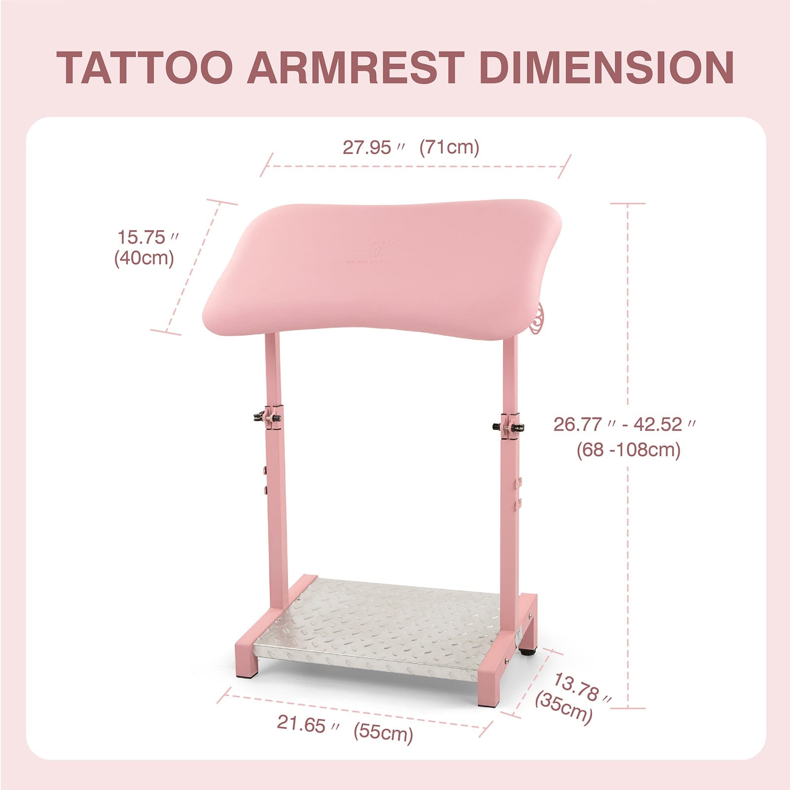 【USA】Pink Tattoo XL Hand Rest for Tattoo Studio