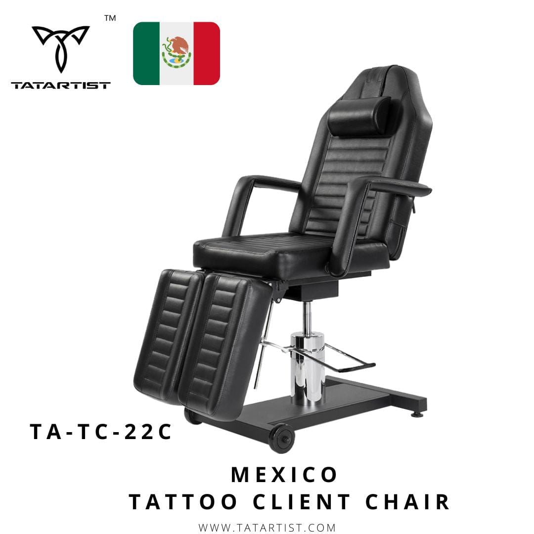 【México】 Silla para clientes de tatuajes, estilo simple, hidráulica TA-TC-22C