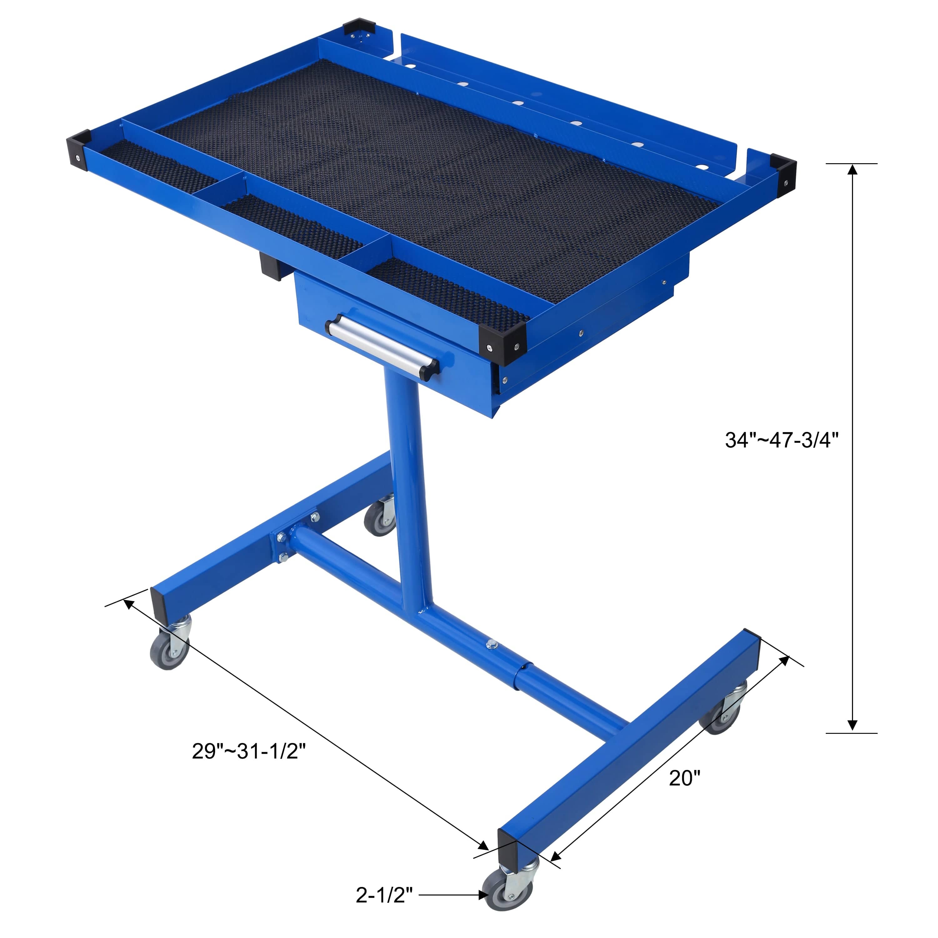 【USA】Adjustable Tray with Drawer Tattoo & Piercing Studios Blue