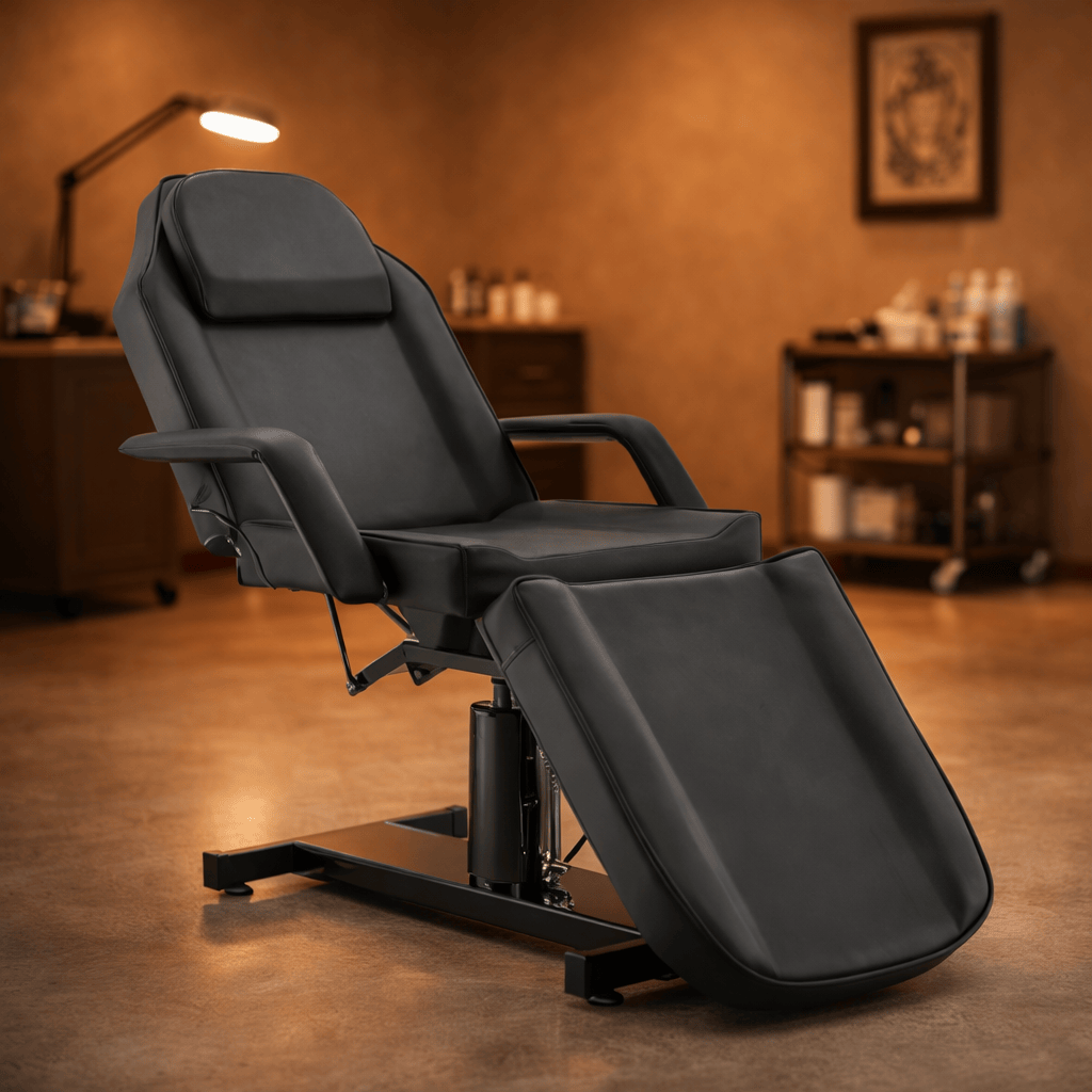【CA】Hydraulic Tattoo Chair 360° Swivel (Black)