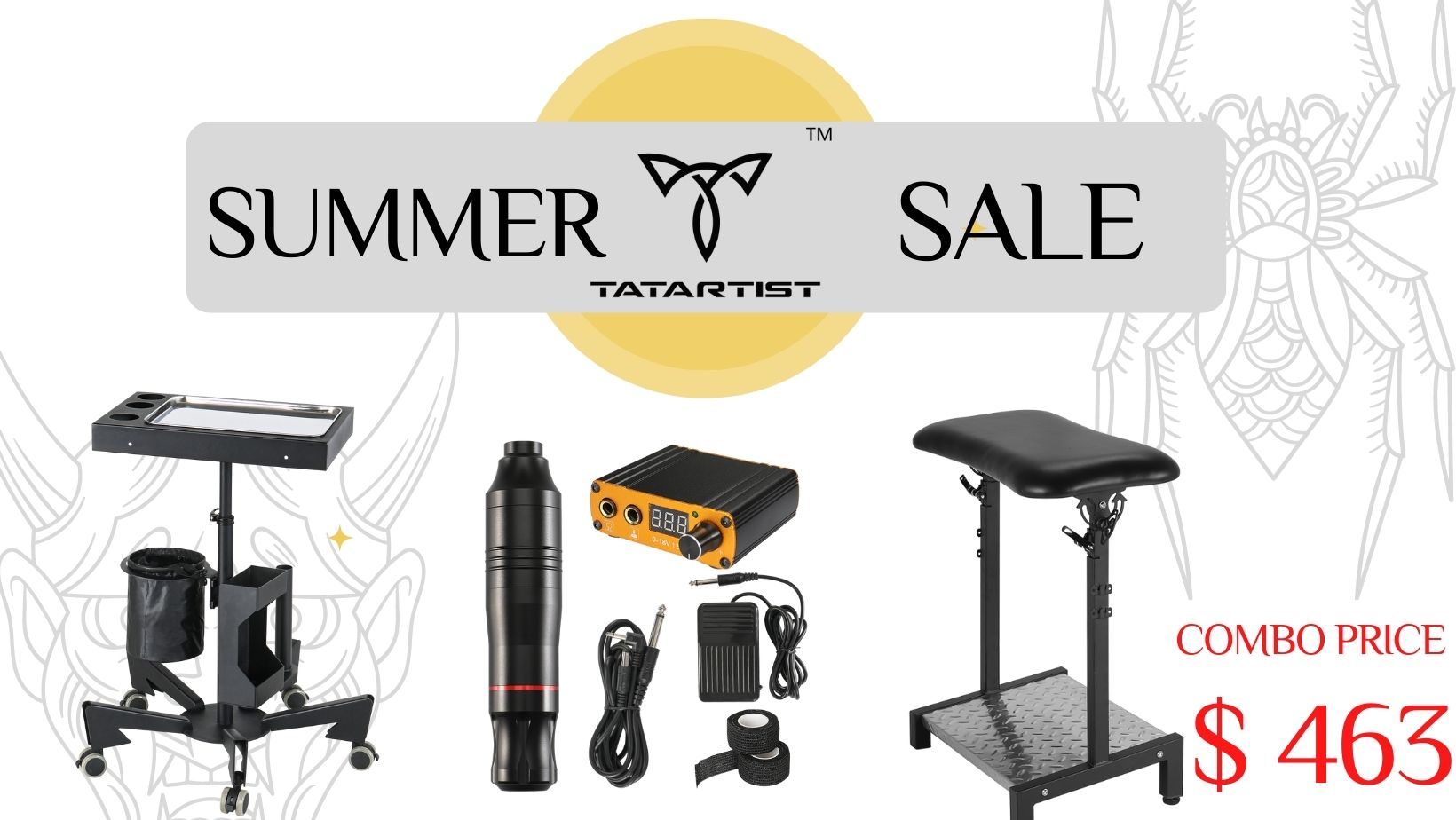 TatArtist Tattoo Supplies Summer Sale is only $463