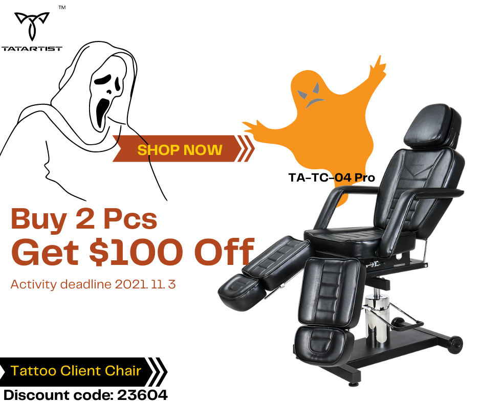Halloween Promotion-$100 Off  For Tattoo Client Chair