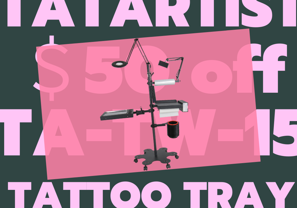【Big Sale 】TA-TW-15 Tattoo Mobile 5-Wheel Tool Cart