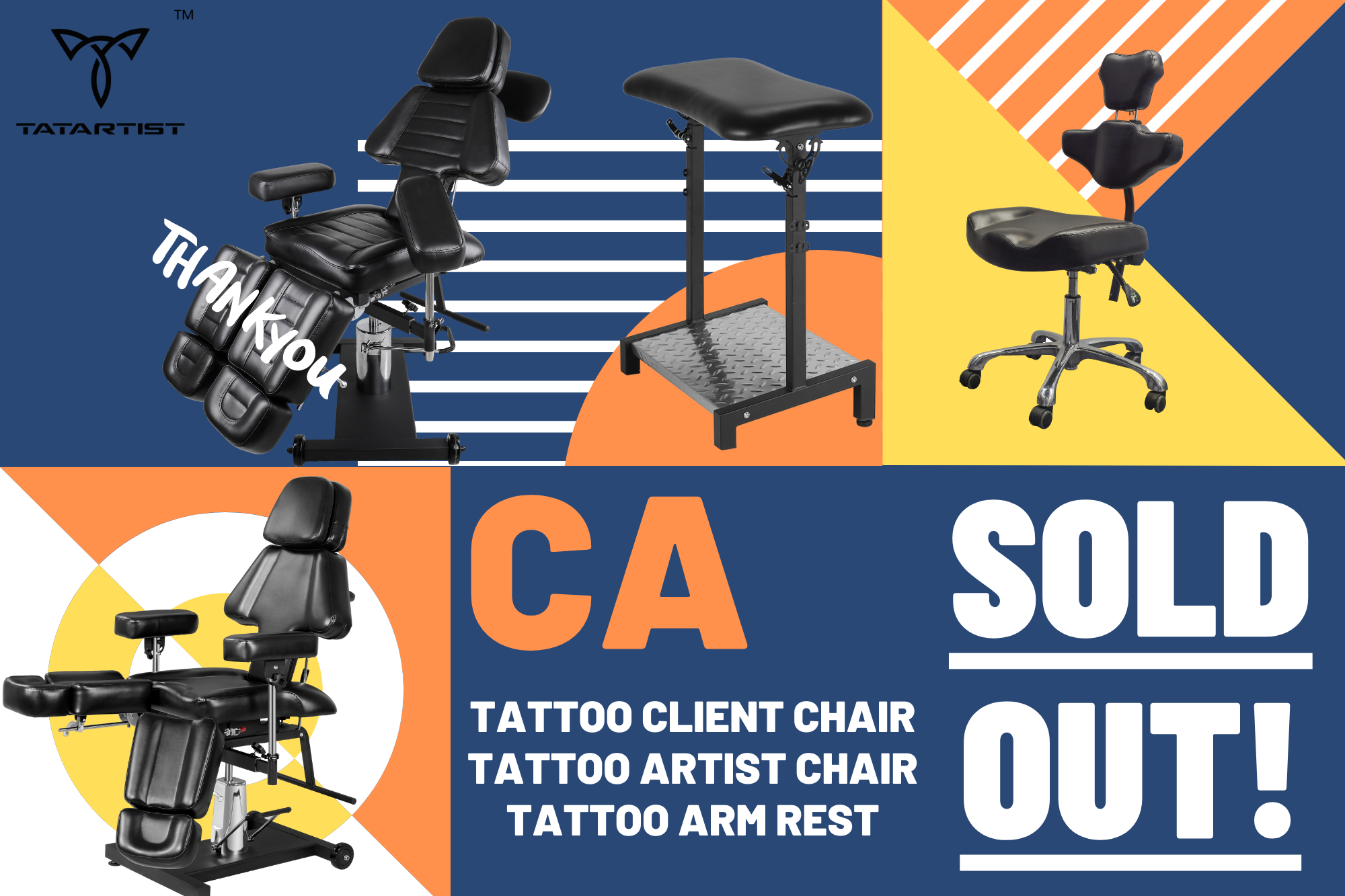 TatArtist Canada Tattoo Guest Chair Sold Out