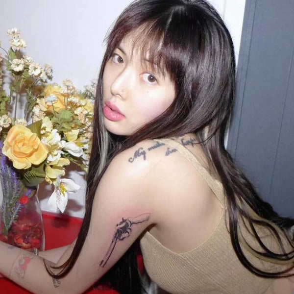 Korean Actress HyunA's Tattoo Design Sharing