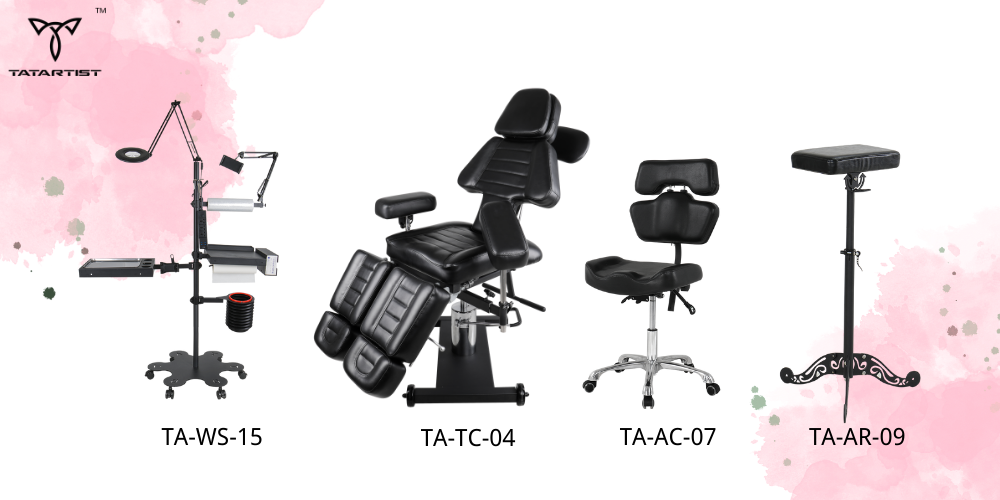 4-PCS Set Of Basic Furniture For Tattoo Studio