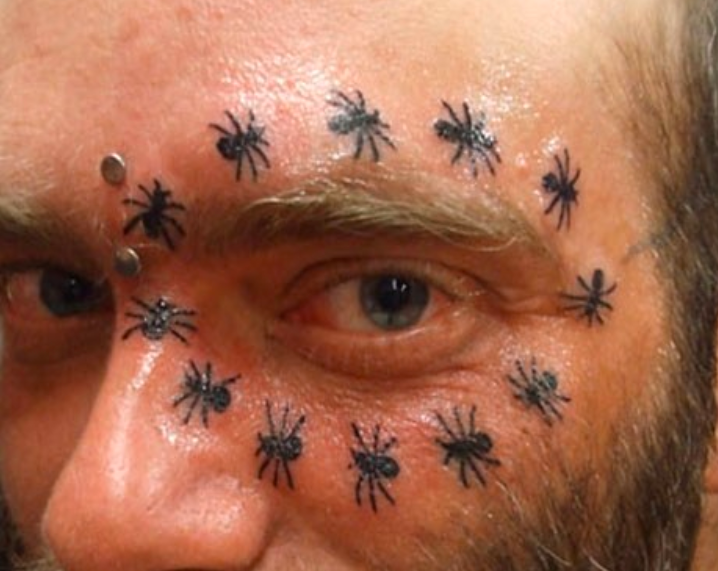 The first man in the world to have his eyeball tattooed