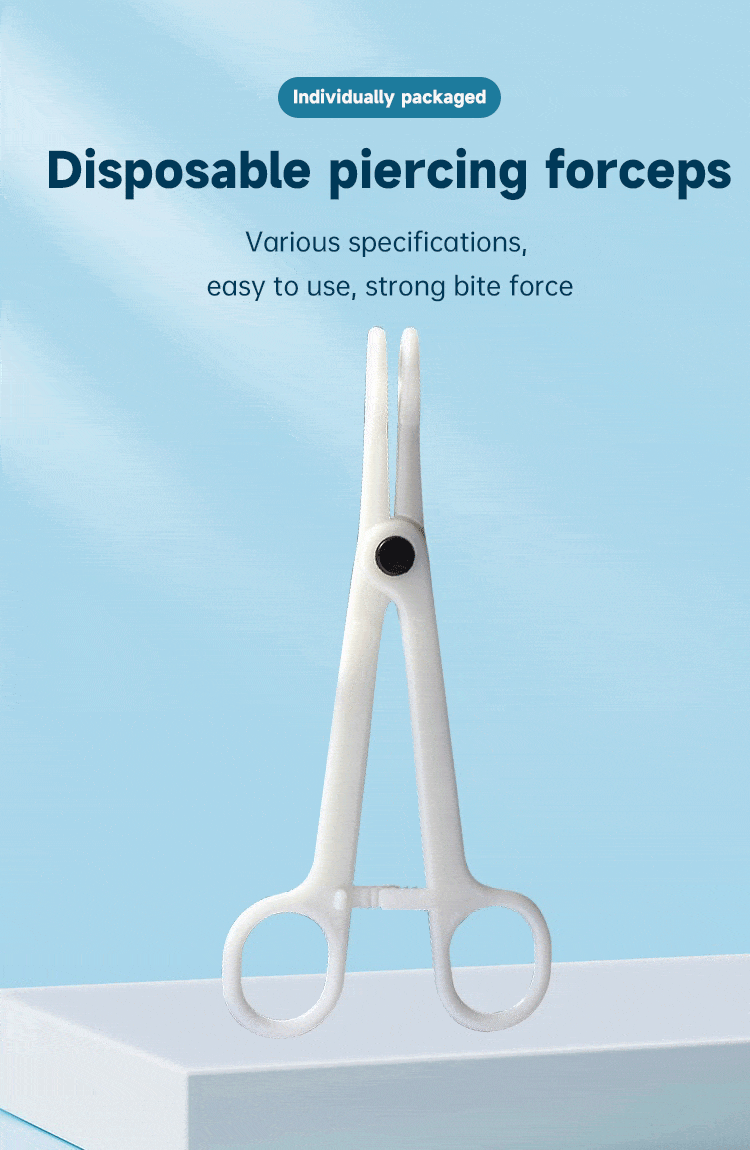 ABS Disposable Piercing Forceps 40PCS