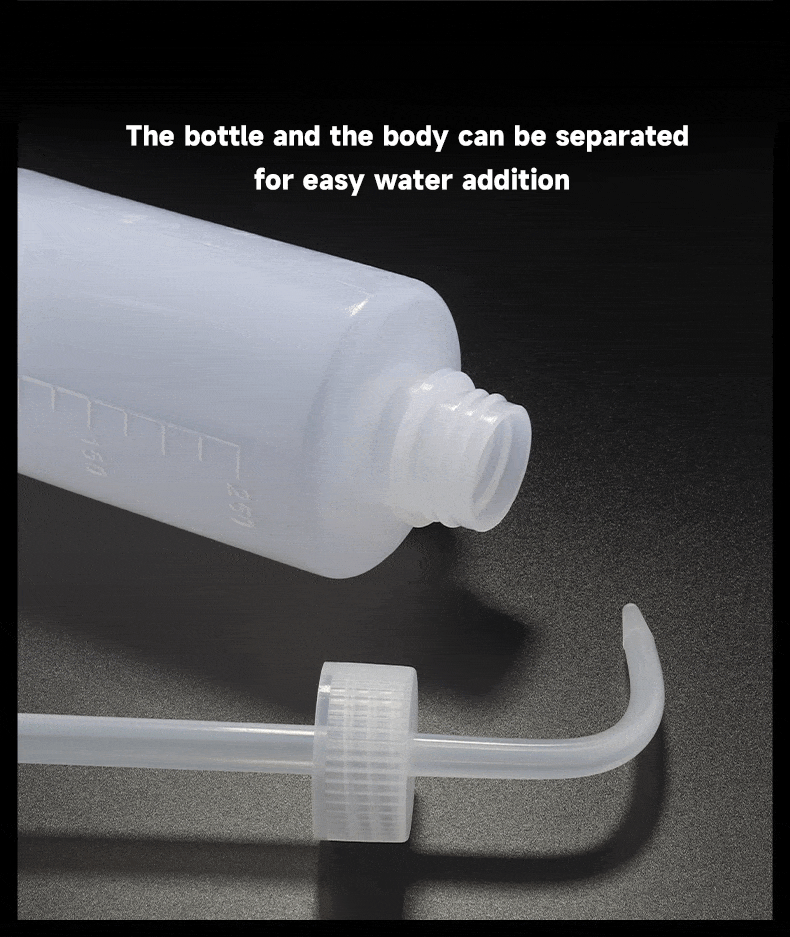 500ML Long Nozzle Tattoo Rinse Bottle 10 pcs – PE Material with Scale Markings