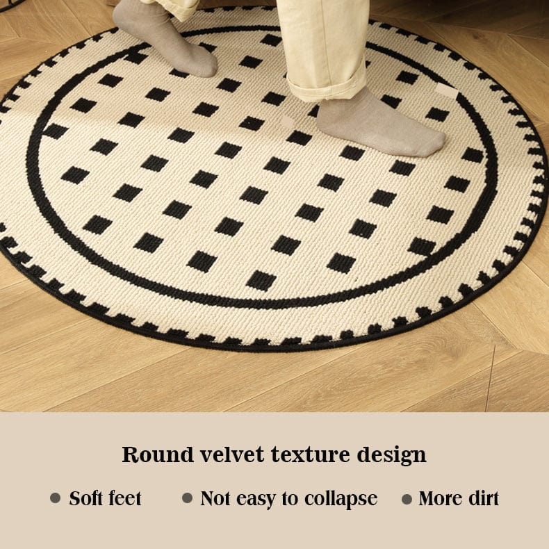 Round Tattoo Studio Rug