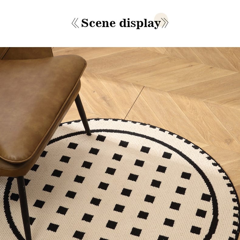 Round Tattoo Studio Rug