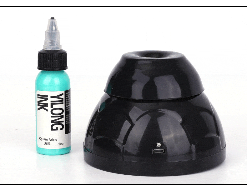 TATARTIST Tattoo Wireless Mini Vortex Mixer Shake Oscillator Color Blender Auxiliary Lacquer Shaker Pigment Shaker Ink Mixer Tattoo Tools (Black)