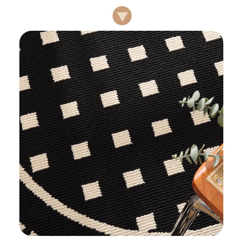Round Tattoo Studio Rug