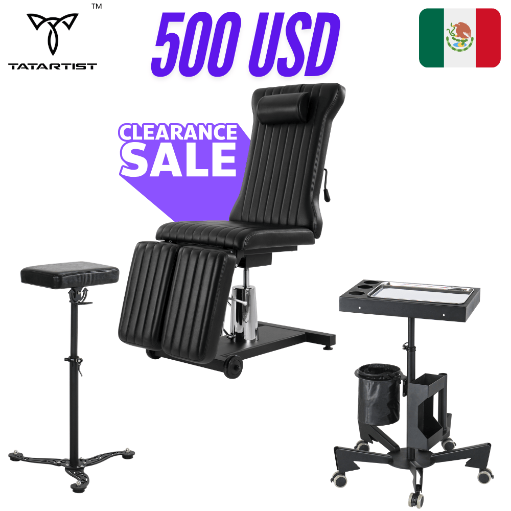 【Mexico】Clearance sale TA-TC-11 hydraulic tattoo chair combo
