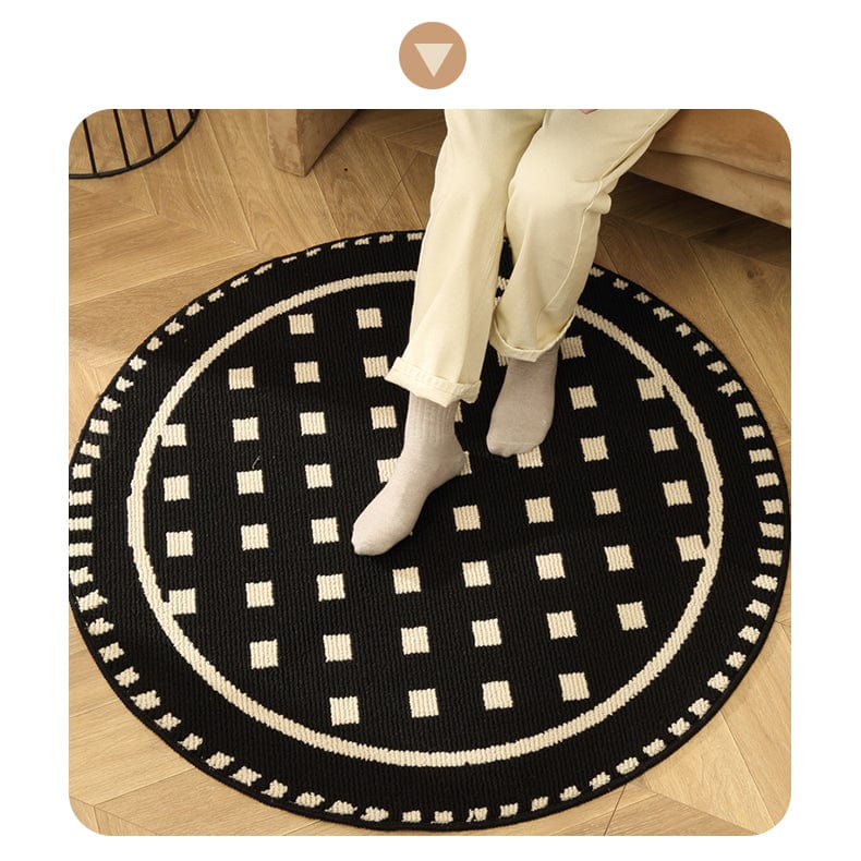 Round Tattoo Studio Rug