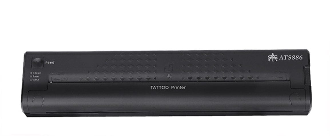 Portable wireless tattoo stencil printer