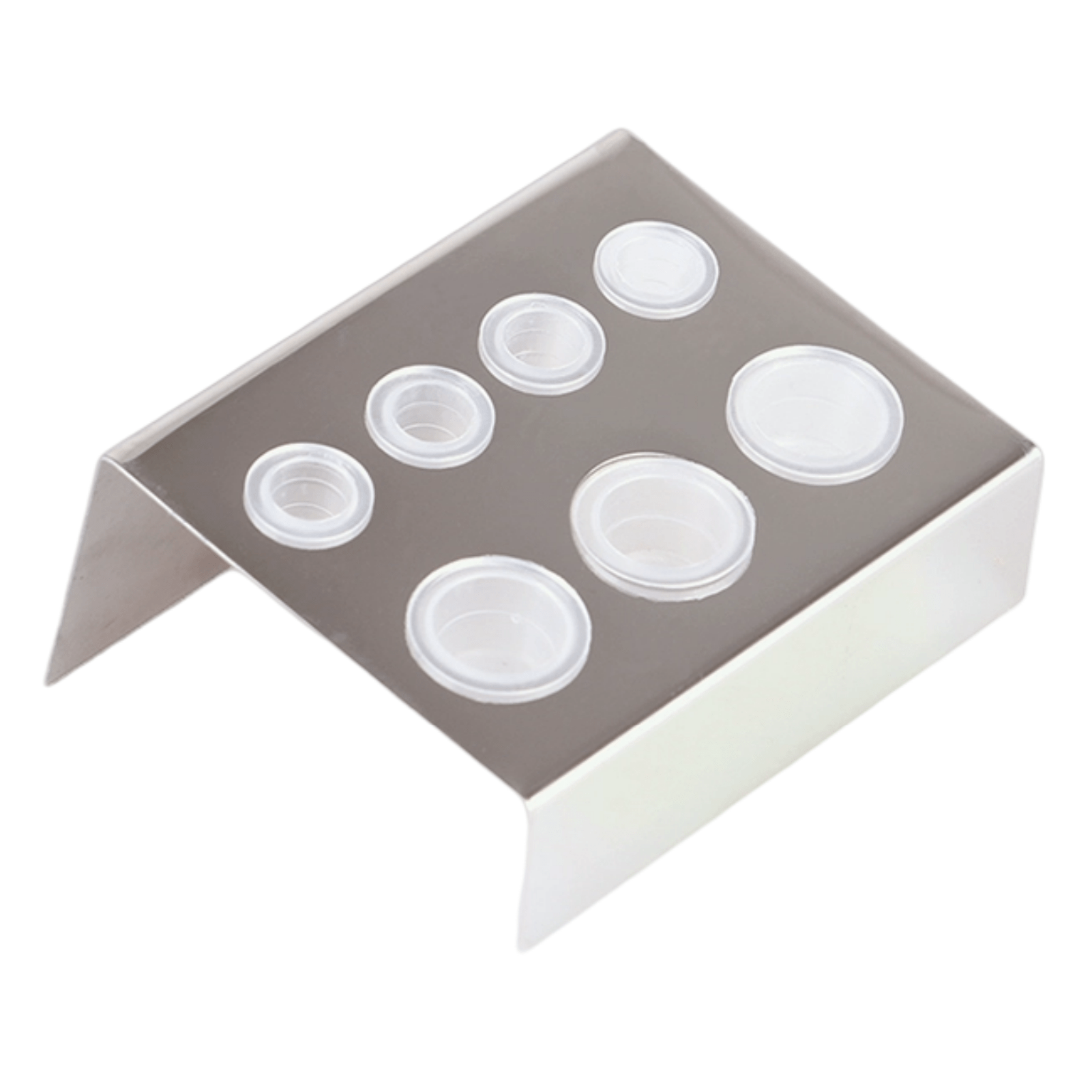 Professional 7-Hole Stainless Steel Tattoo Ink Cup Holder