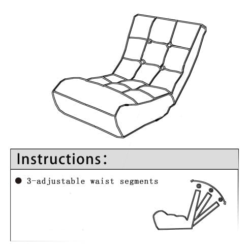 Reclining Tattoo Studio Client Chair – Adjustable Japanese-Style Lazy Sofa