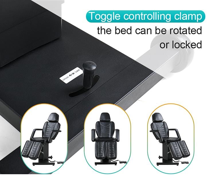 【México】Silla para cliente de tatuaje eléctrica con elevación vertical TOP TA-TC-07