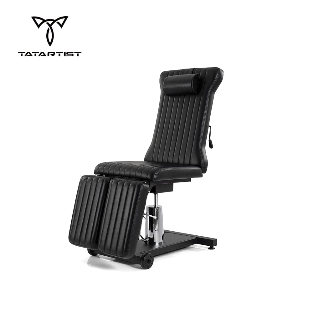 Nueva silla hidráulica para cliente de tatuaje con pierna dividida y multifuncional ajustable