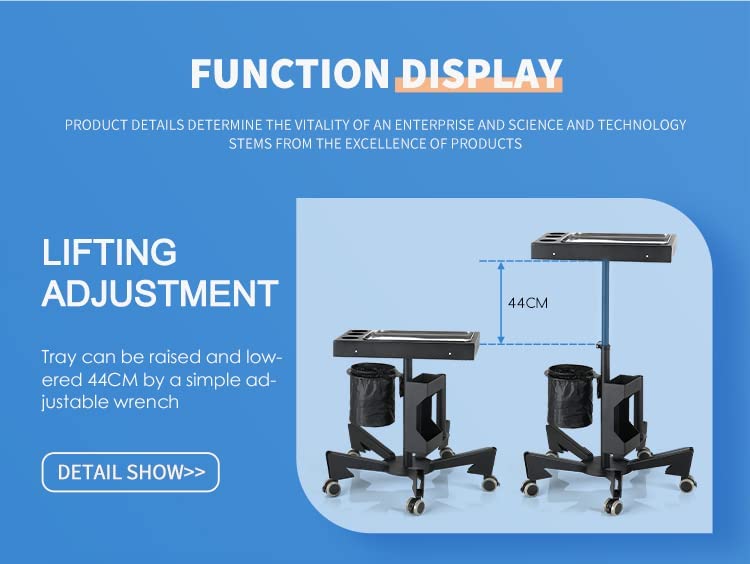【USA】Exclusive sale New Tattoo Mobile Tool Cart Tattoo Workstation Tray TA-WS-17