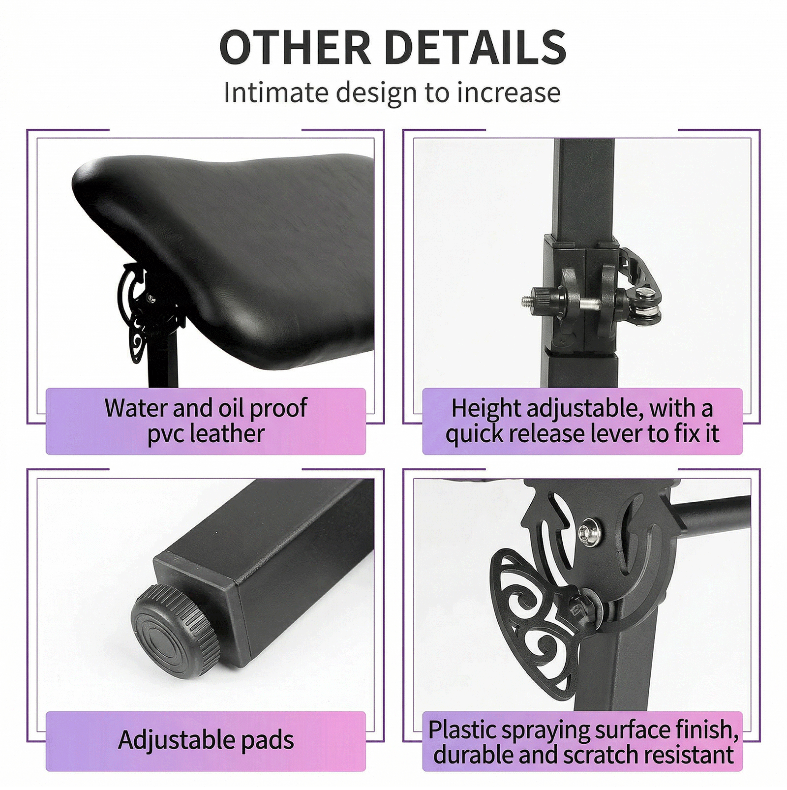 Benutzerdefinierte Tattoo-Armlehne, Tattoo-Fußstütze DIY Tattoo-Zubehör TA-AM-19