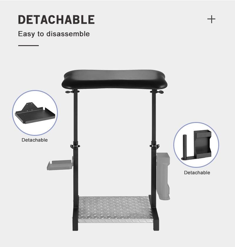 【UE】 Soporte de mano con reposapiés de acero para tatuajes TA-AM-20