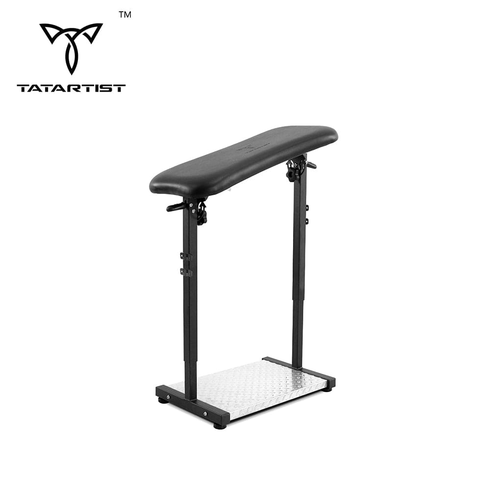 【USA+CA】Silla para invitados con tatuaje Taburete para tatuajes con soporte para pies Paquete TA-AR-10