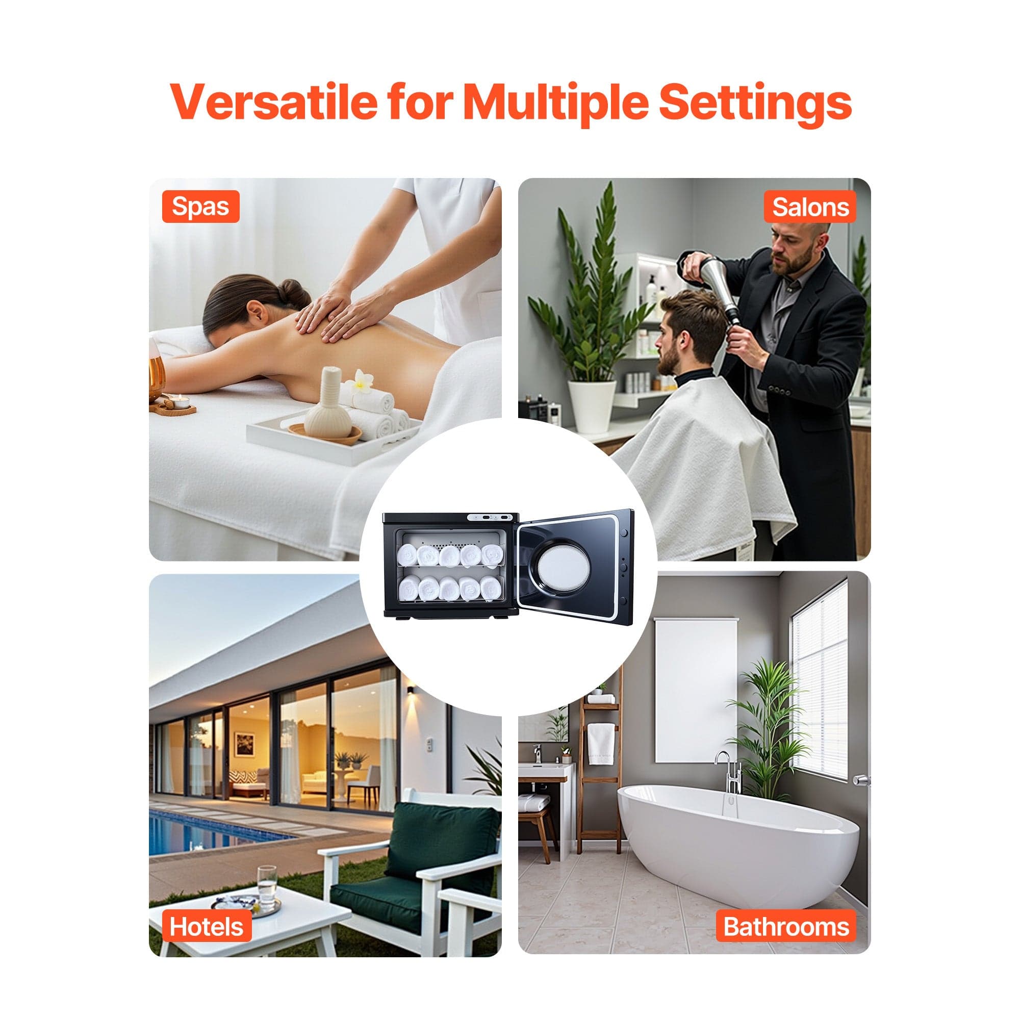 5 gal Professional Hot Towel Warmer Cabinet with See-Through Window