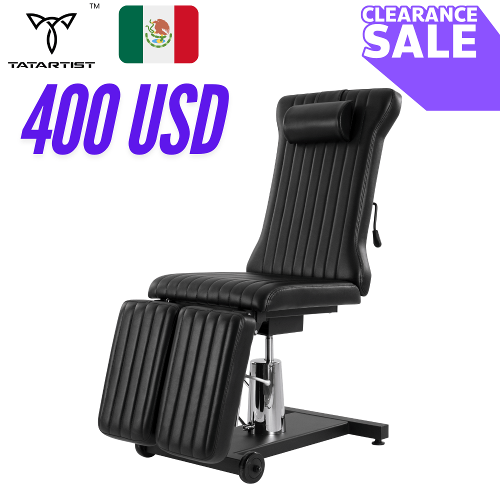 【México】Silla de Tatuaje Hidráulica con Piernas Separadas para Clientes TA-TC-11