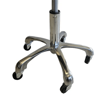 【CA】Hydraulic Rolling Salon Stool, 360° Swivel, PVC, 330 lb