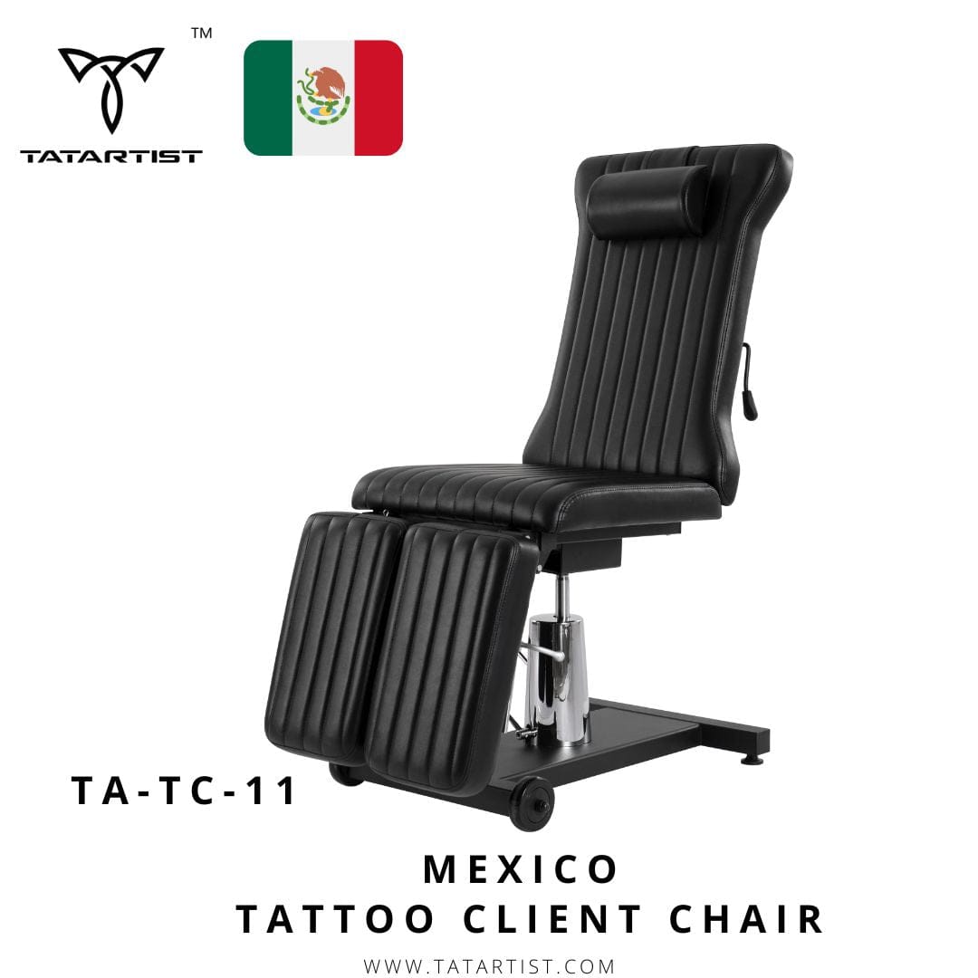 【México】Silla hidráulica para cliente de tatuaje con pierna dividida TA-TC-11