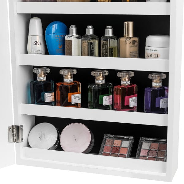 Tattoo Wall Mirror with 4-Layer & 3-Box Storage - Full-Length Hanging Mirror