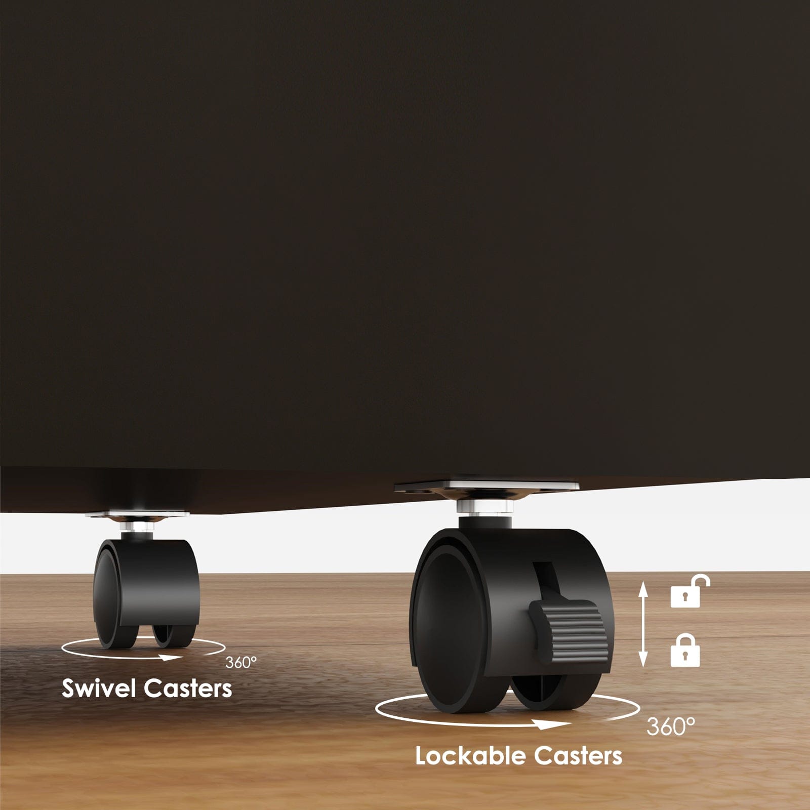 【USA】Rolling Tattoo Supply Cabinet, 3-Drawer Locking Casters (Black)