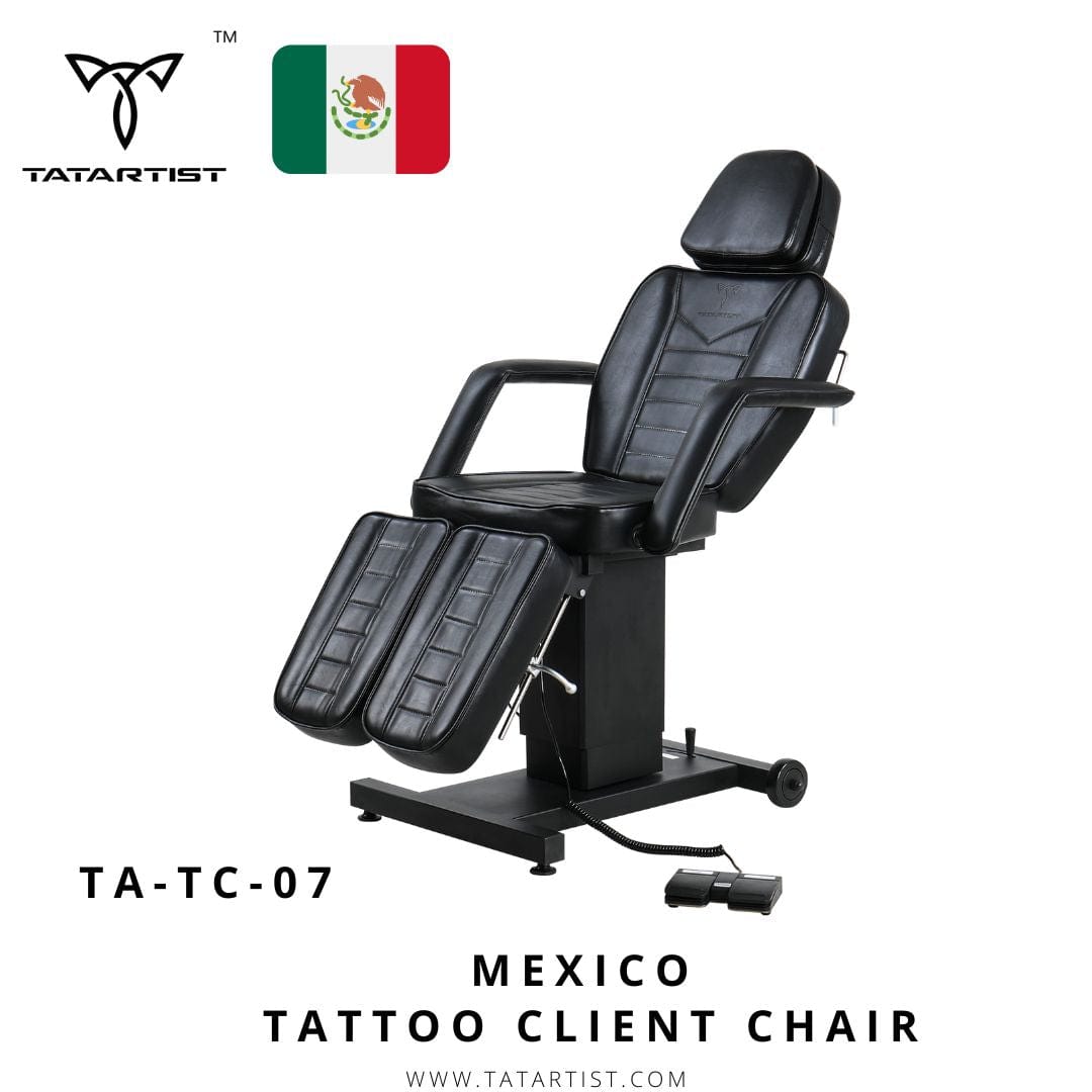 【México】Silla para cliente de tatuaje eléctrica con elevación vertical TOP TA-TC-07