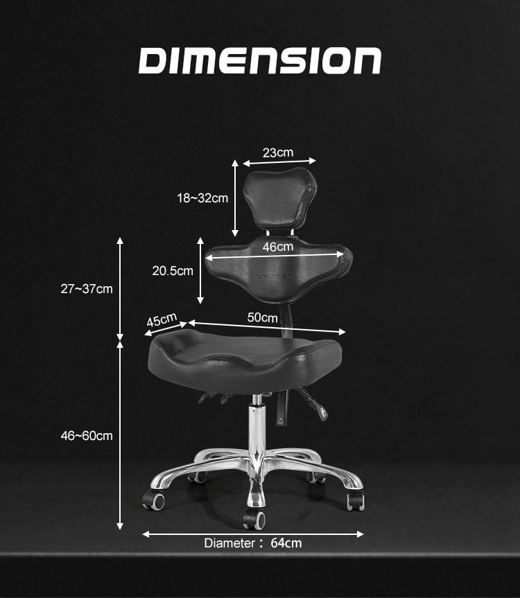 【CA】Tattoo Ink Stool With Backrest Hydraulic Adjustable TA-AC-03