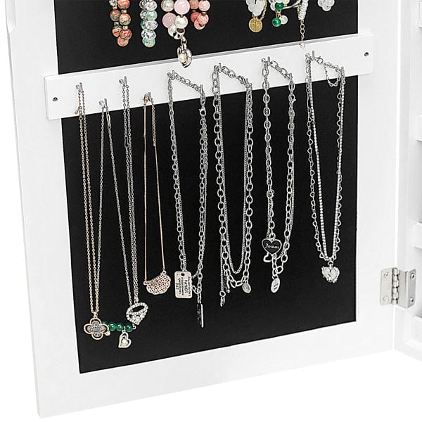 Tattoo Wall Mirror with 4-Layer & 3-Box Storage - Full-Length Hanging Mirror