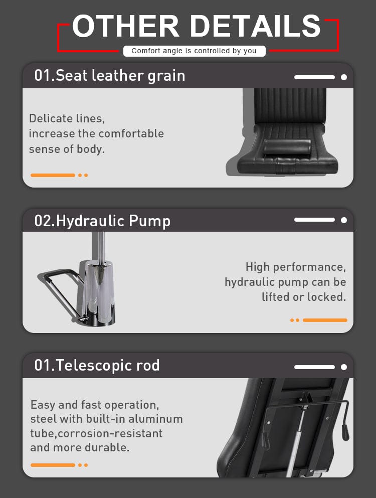 【Mexico】Hydraulic split leg tattoo client chair TA-TC-11