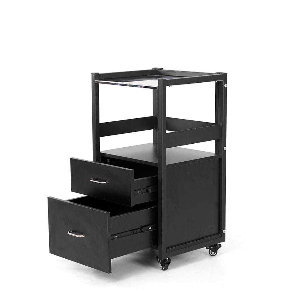 【USA】2025 New Stainless Steel Mobile Tattoo Workstation Tray
