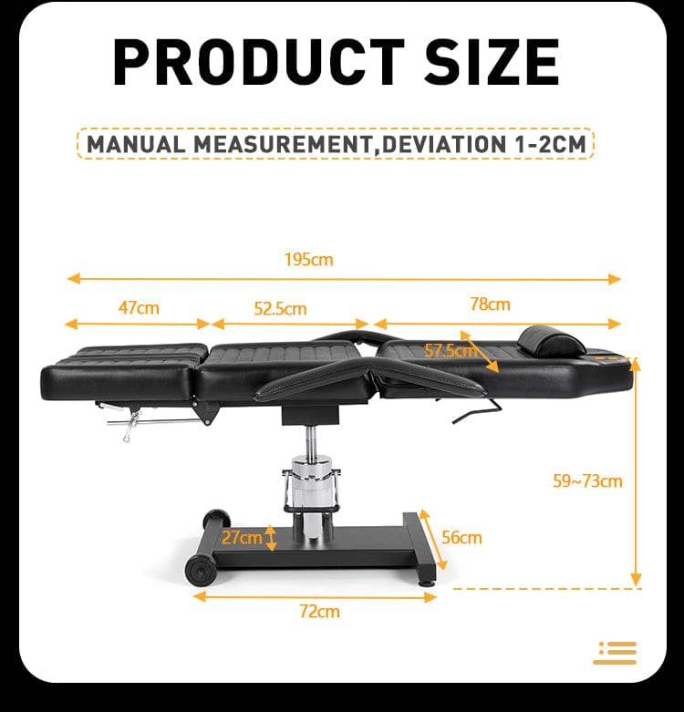 Ajuste hidráulico, silla para cliente de tatuaje de estilo simple TA-TC-22C