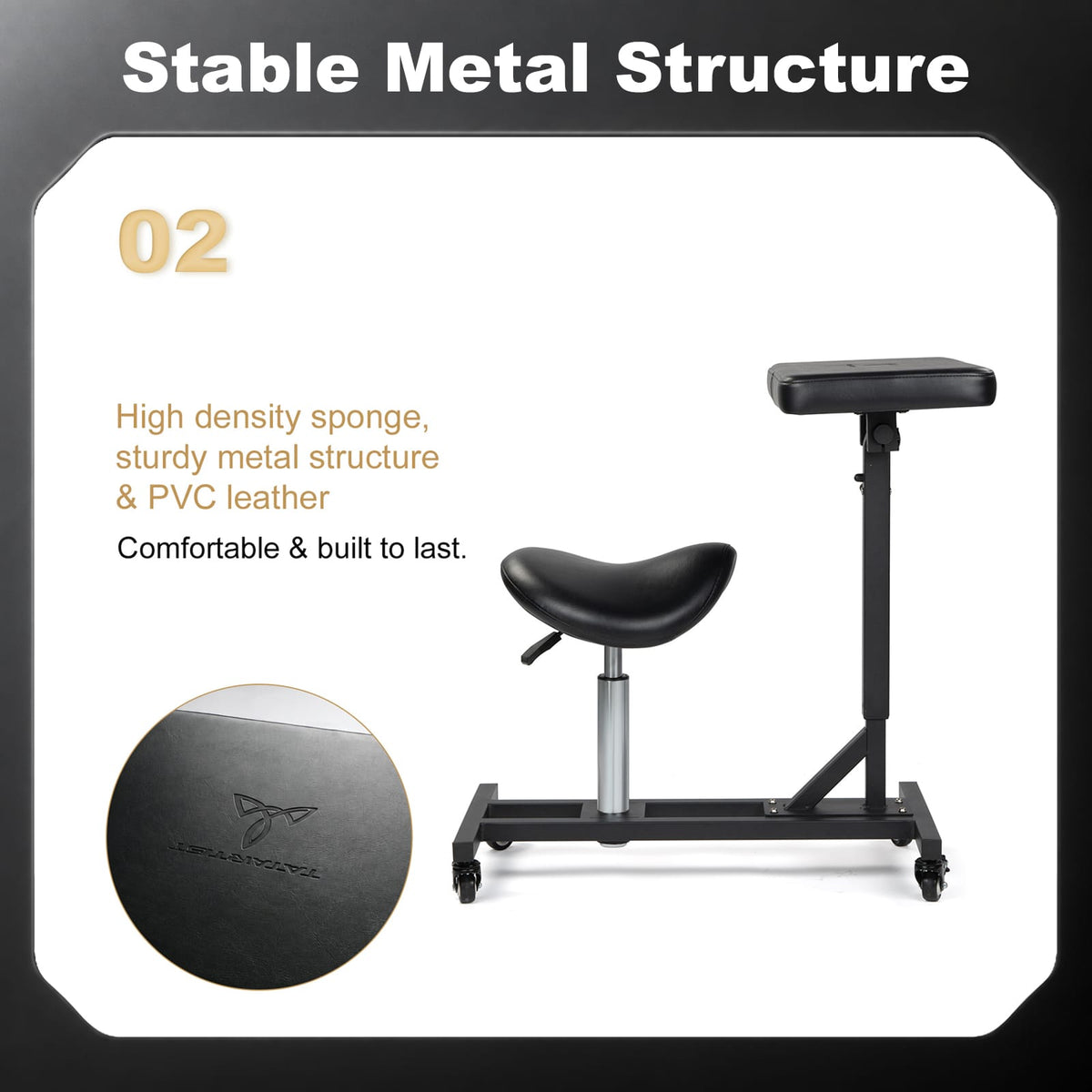 TATARTIST 2-in-1 Tattoo Armrest & Artist Stool TA-AM-81
