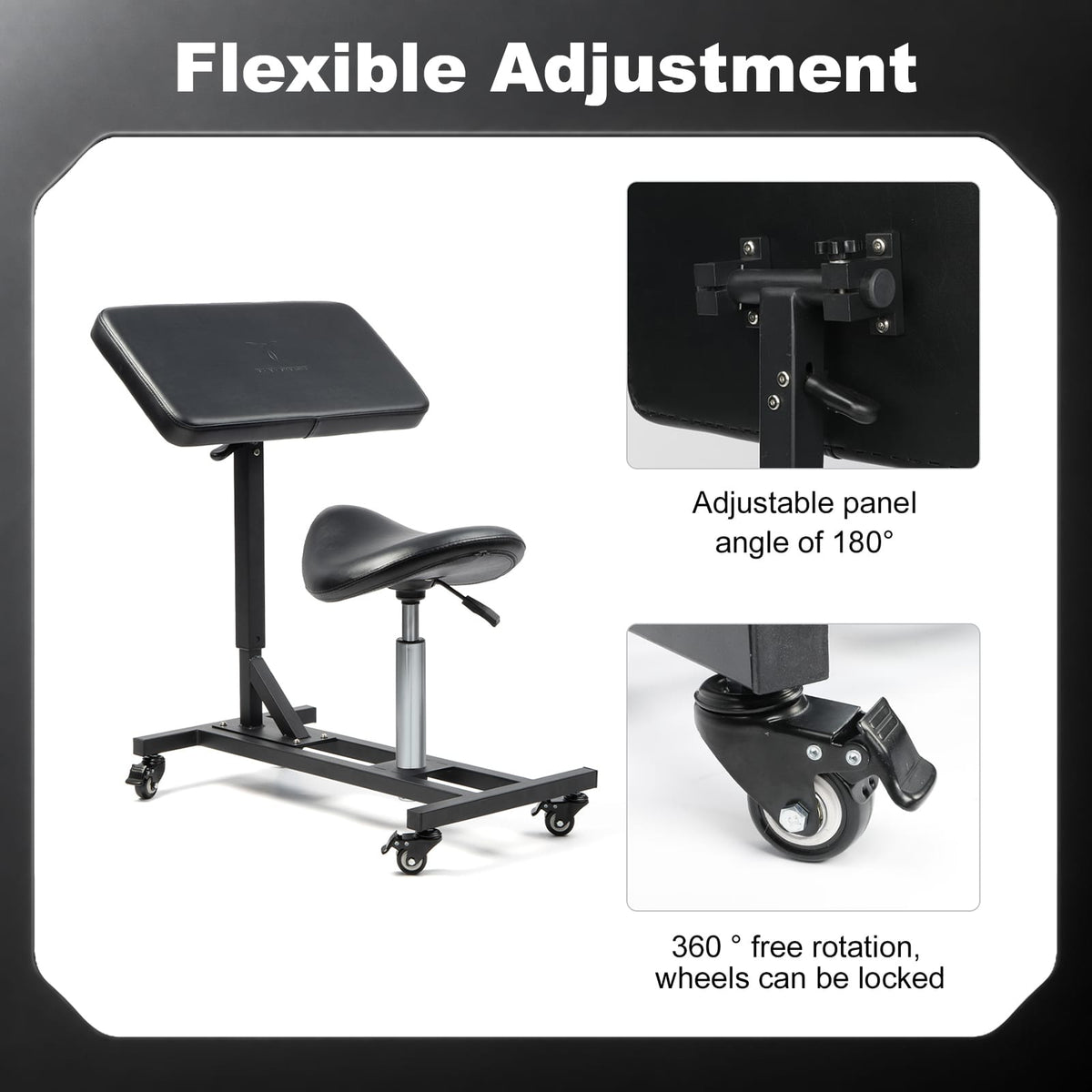 TATARTIST 2-in-1 Tattoo Armrest & Artist Stool TA-AM-81
