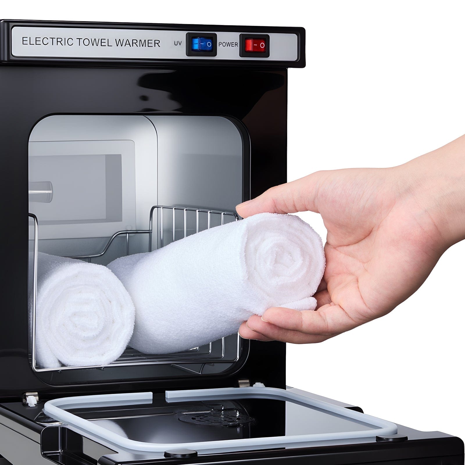 Compact Hot Towel Warmer Cabinet (1.1 Gal) Portable All-Round Heating