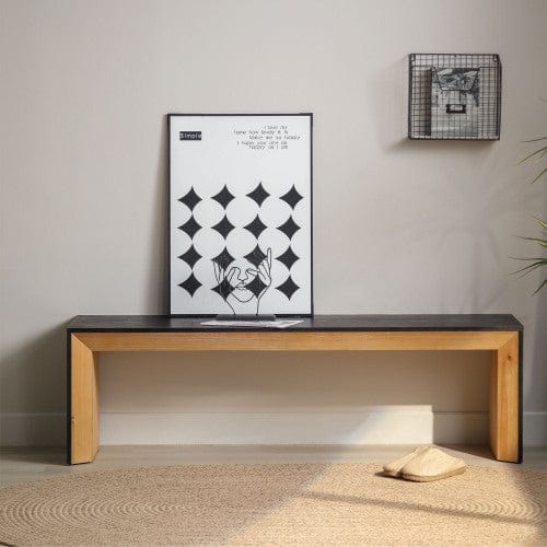 Modern Wooden Bench for Tattoo Studios – Multi-Colored Seating for Waiting Areas, Hallways & Client Zones