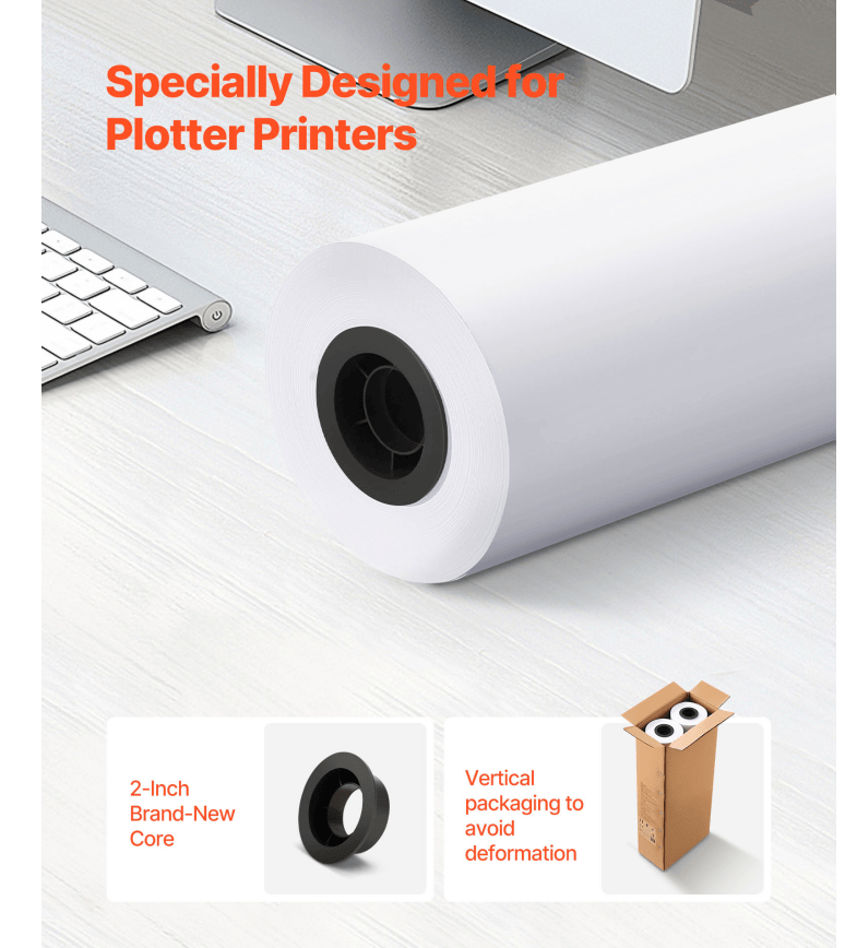 24-Inch Wide-Format Tattoo Design Paper, 2 Rolls