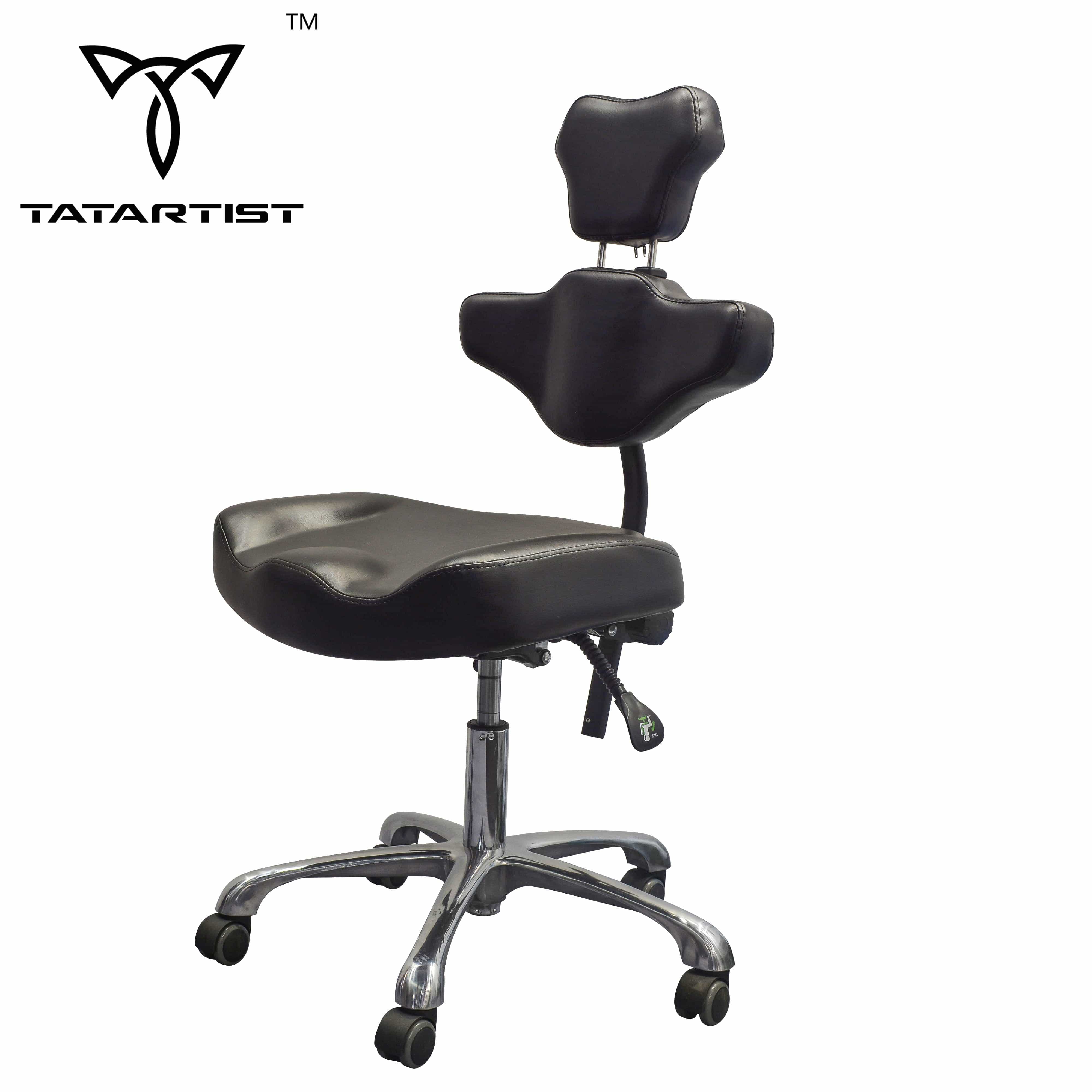 【CA】Paquetes de reposabrazos giratorio Tattoo XL, silla hidráulica para clientes de tatuajes y silla ergonómica ajustable para artistas